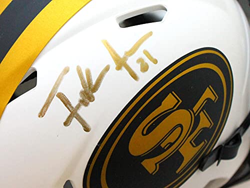 Frank Gore Autographed San Francisco 49ers Lunar Speed Mini Helmet - JSA W Auth Gold - 757 Sports Collectibles