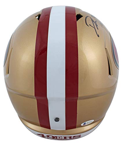 49ers Deion Sanders Authentic Signed Full Size Speed Rep Helmet BAS Witnessed - 757 Sports Collectibles