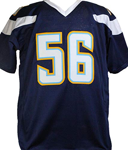 Shawne Merriman Autographed Blue Pro Style Jersey - Beckett W Auth - 757 Sports Collectibles