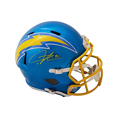 LaDainian Tomlinson Autographed San Diego Flash Replica Full-Size Football Helmet - BAS - 757 Sports Collectibles