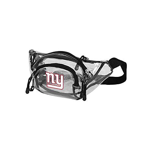 NFL New York Giants "Transport" Clear Waist Bag, Clear, 13 x 5 x 5 inches - 757 Sports Collectibles