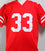 Ron Dayne Autographed Red College Style Jersey w/HT- JSA W MR3 - 757 Sports Collectibles