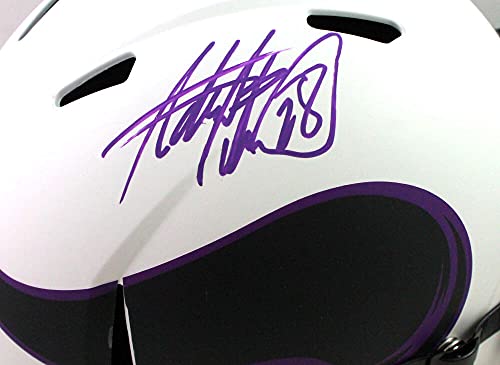 Adrian Peterson Signed Minn Vikings Lunar Speed F/S Helmet- Beckett W Purple - 757 Sports Collectibles