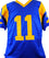 Jim Everett Autographed Blue Pro Style Jersey- JSA W Auth Black - 757 Sports Collectibles