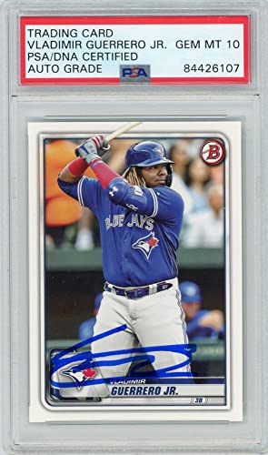 Vladimir Guerrero Jr 2020 Bowman Autographed Card #50- PSA/DNA 10 - 757 Sports Collectibles