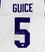 Derrius Guice Autographed White College Style Jersey- JSA Witness Auth - 757 Sports Collectibles