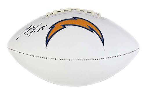 Melvin Gordon Autographed/Signed Los Angeles Chargers Embroidered NFL Football - 757 Sports Collectibles