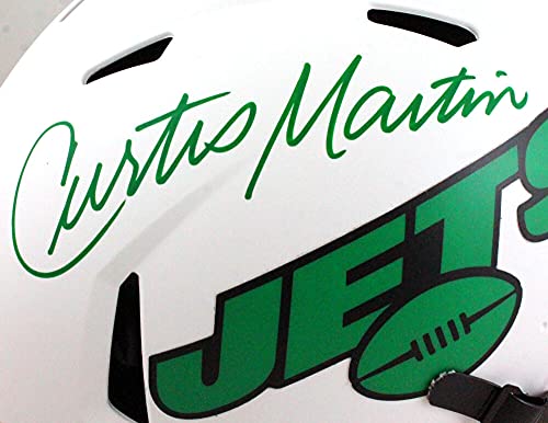 Curtis Martin Signed NY Jets F/S Lunar Authentic Helmet- PSA/DNA Green - 757 Sports Collectibles