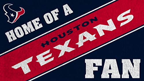 Houston Texans, Officially Licensed Door Mat 28 x 16 Inches Indoor Outdoor Sports Fan Rug - 757 Sports Collectibles