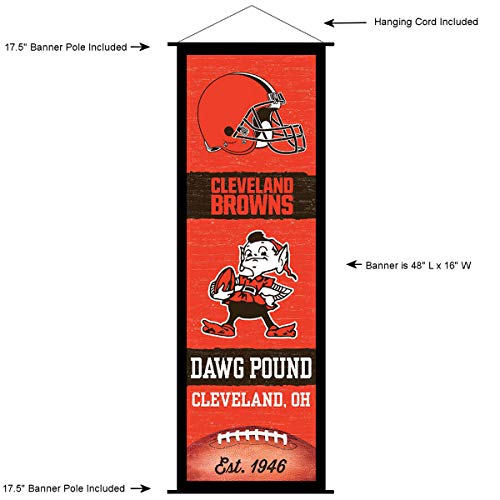 Cleveland Browns Banner and Scroll Sign - 757 Sports Collectibles