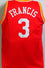 Steve Francis Autographed Red w/Yellow Pro Style Jersey- Beckett Witness Black - 757 Sports Collectibles