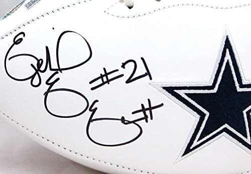 Ezekiel Elliott Autographed Dallas Cowboys Logo Football- Beckett W Hologram - 757 Sports Collectibles