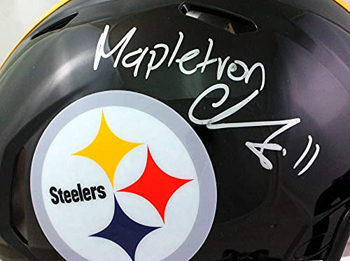 Chase Claypool Signed Steelers F/S Speed Authentic Helmet w/Insc- Beckett WSilver - 757 Sports Collectibles