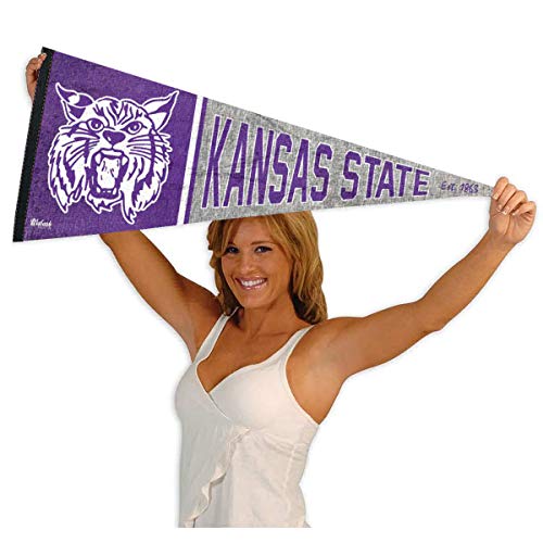 Kansas State Wildcats Pennant Throwback Vintage Banner - 757 Sports Collectibles