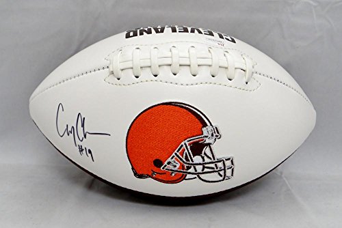 Corey Coleman Autographed Cleveland Browns Logo Football- JSA Witnessed Auth