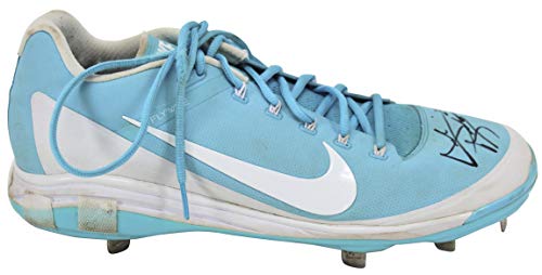 D-Backs Archie Bradley Signed 2018 Game Used Blue Nike Air Clipper Cleats BAS - 757 Sports Collectibles