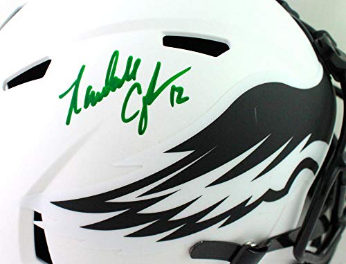 Randall Cunningham Autographed Eagles Lunar Speed F/S Helmet- Beckett W Green - 757 Sports Collectibles