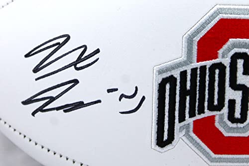 Jaxon Smith-Njigba Autographed Ohio State Buckeyes Logo Football-Beckett Hologram Black - 757 Sports Collectibles