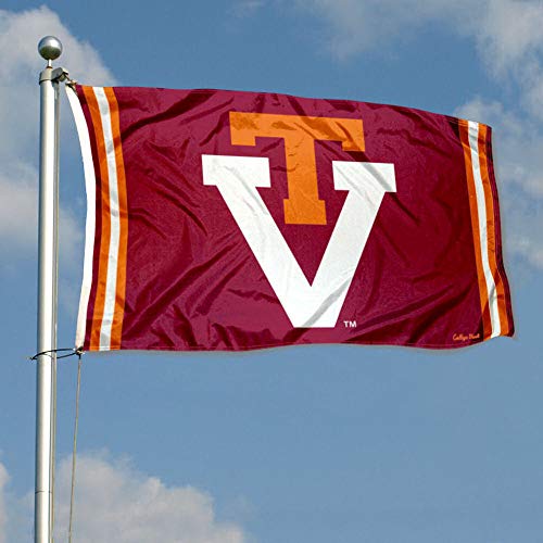 College Flags & Banners Co. Virginia Tech Hokies Vintage Retro Throwback 3x5 Banner Flag - 757 Sports Collectibles