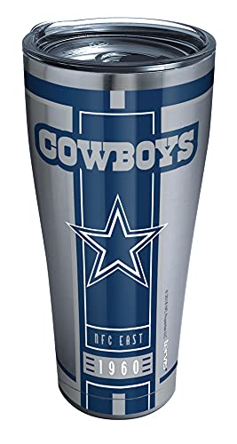 Tervis Triple Walled Tervis NFL Dallas Cowboys Insulated Tumbler Cup Keeps Drinks Cold & Hot, 30oz - Stainless Steel, Blitz - 757 Sports Collectibles