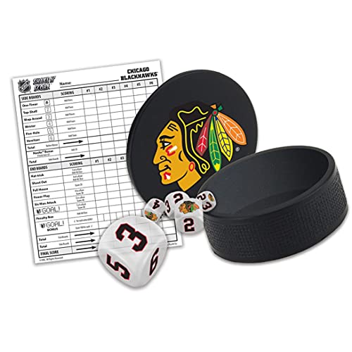 MasterPieces NHL Chicago Blackhawks Shake N' Score Travel Dice Game - 757 Sports Collectibles