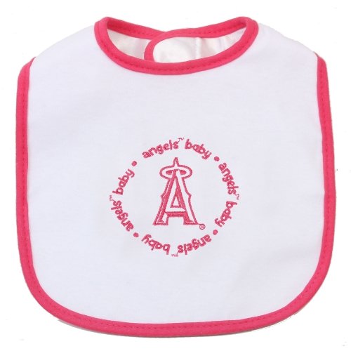 MasterPieces LAA2161: Los Angeles Angels Baby Bibs 2-Pack - Pink - 757 Sports Collectibles