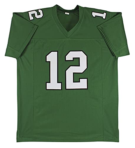 Randall Cunningham Authentic Signed Green Pro Style Jersey BAS Witnessed - 757 Sports Collectibles