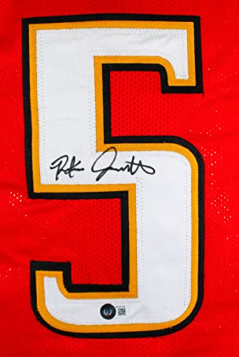 Rakim Jarrett Autographed Red College Style Jersey-Beckett W Hologram Black - 757 Sports Collectibles