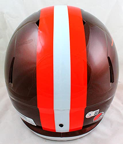 Jarvis Landry Autographed Cleveland Browns F/S Flash Speed Helmet-Beckett W Hologram Orange - 757 Sports Collectibles