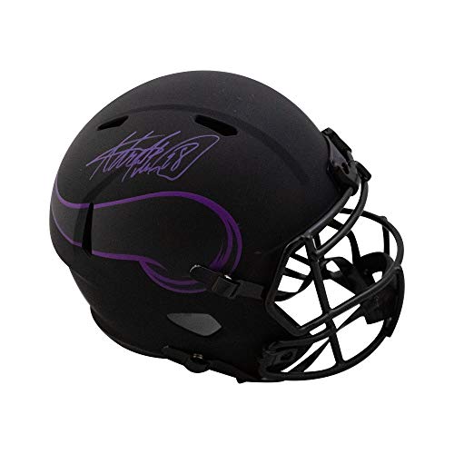 Adrian Peterson Autographed Vikings Eclipse Replica Full-Size Football Helmet - BAS COA - 757 Sports Collectibles