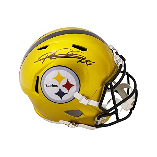 Rod Woodson Autographed Pittsburgh Flash Replica Full-Size Football Helmet - BAS (Black Ink) - 757 Sports Collectibles