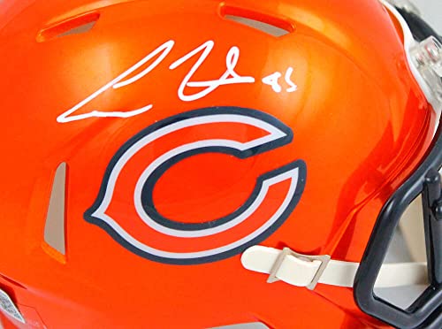 Cole Kmet Autographed Chicago Bears Flash Speed Mini Helmet-Beckett W Hologram White - 757 Sports Collectibles