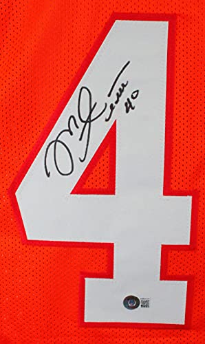 Mike Alstott Autographed Orange Pro Style Jersey - Beckett W Hologram Black 4 - 757 Sports Collectibles