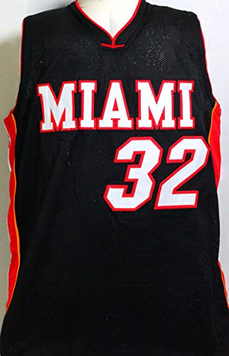 Shaquille O'Neal Autographed Black Miami Jersey - Beckett Authentication 2 - 757 Sports Collectibles