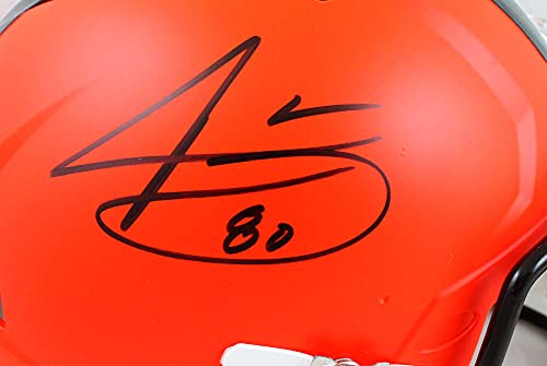 Jarvis Landry Autographed Browns F/S Speed Authentic Helmet-Beckett W Hologram Black - 757 Sports Collectibles