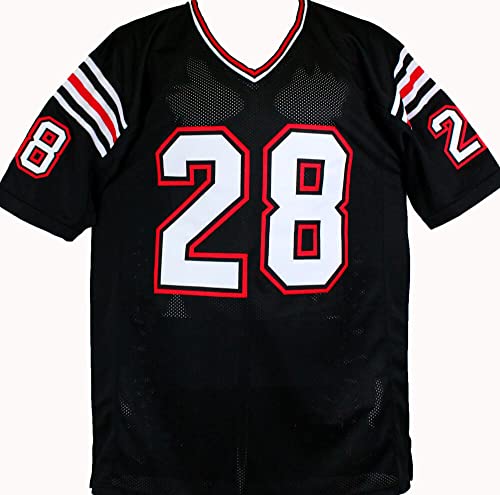 Marshall Faulk Autographed Black College Style STAT Jersey-Beckett W Hologram Black - 757 Sports Collectibles