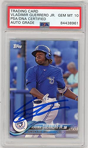 Vladimir Guerrero Jr 2018 Topps Pro Debut Autographed Card #20- PSA/DNA 10 - 757 Sports Collectibles