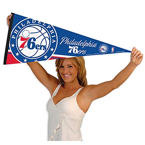 WinCraft Philadelphia 76ers Pennant Full Size 12" X 30" - 757 Sports Collectibles