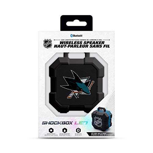 NHL San Jose Sharks ShockBox LED Wireless Bluetooth Speaker, Team Color - 757 Sports Collectibles