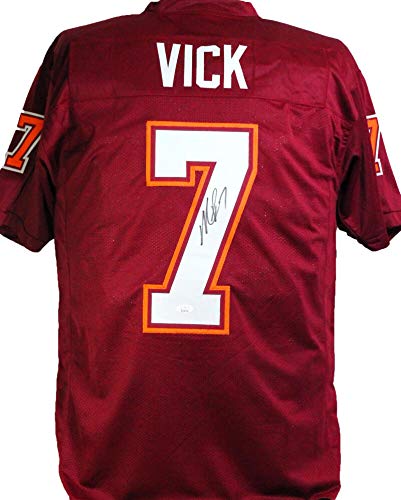 Michael Vick Autographed College Style Jersey - JSA W Auth 7 - 757 Sports Collectibles