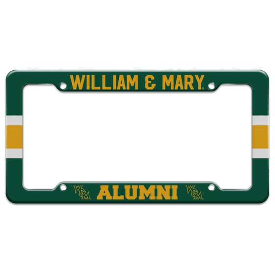 College of William & Mary Alumn License Plate Tag Frame - 757 Sports Collectibles