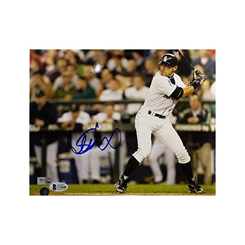 Ichiro Suzuki Autographed Seattle Mariners 8x10 Photo - BAS COA (White Jersey Horizontal) - 757 Sports Collectibles