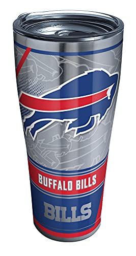 Tervis Triple Walled NFL Buffalo Bills Insulated Tumbler Cup Keeps Drinks Cold & Hot, 30oz - Stainless Steel, Edge - 757 Sports Collectibles