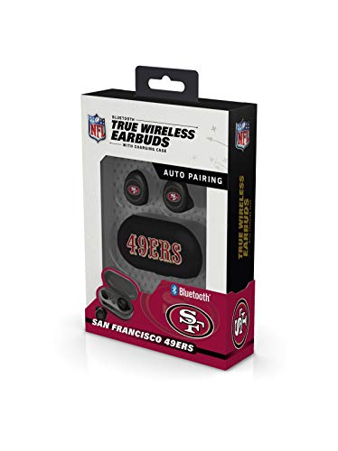 NFL San Francisco 49ers True Wireless Earbuds, Team Color - 757 Sports Collectibles