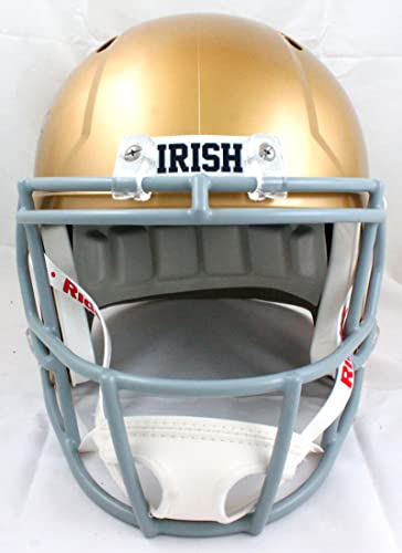 Chase Claypool Autographed Notre Dame F/S Speed Helmet-Beckett W Hologram Blue - 757 Sports Collectibles