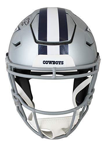 Cowboys Emmitt Smith Signed Authentic Speed Flex Full Size Helmet BAS Witnessed - 757 Sports Collectibles