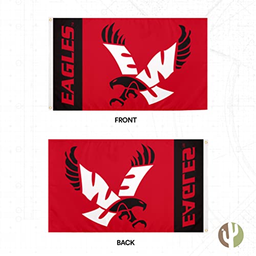 Desert Cactus Eastern Washington University Flag EWU Eagles Flags Banners 100% Polyester Indoor Outdoor 3x5 (Team Name) - 757 Sports Collectibles