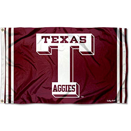 College Flags & Banners Co. Texas A&M Aggies Vintage Retro Throwback 3x5 Banner Flag - 757 Sports Collectibles