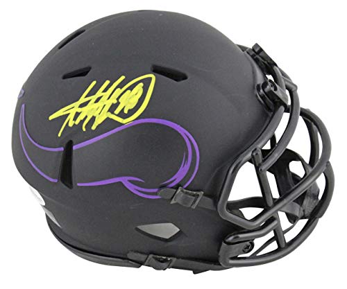Vikings Adrian Peterson Authentic Signed Eclipse Speed Mini Helmet BAS Witnessed - 757 Sports Collectibles