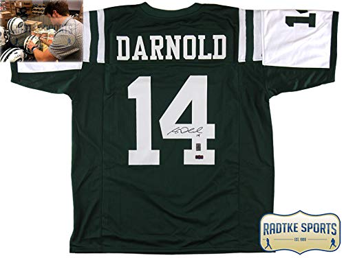 Sam Darnold Autographed/Signed New York Custom Green Jersey - 757 Sports Collectibles